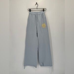 Ganni Isoli Love Club Drawstring Relaxed Long Jogger Pants